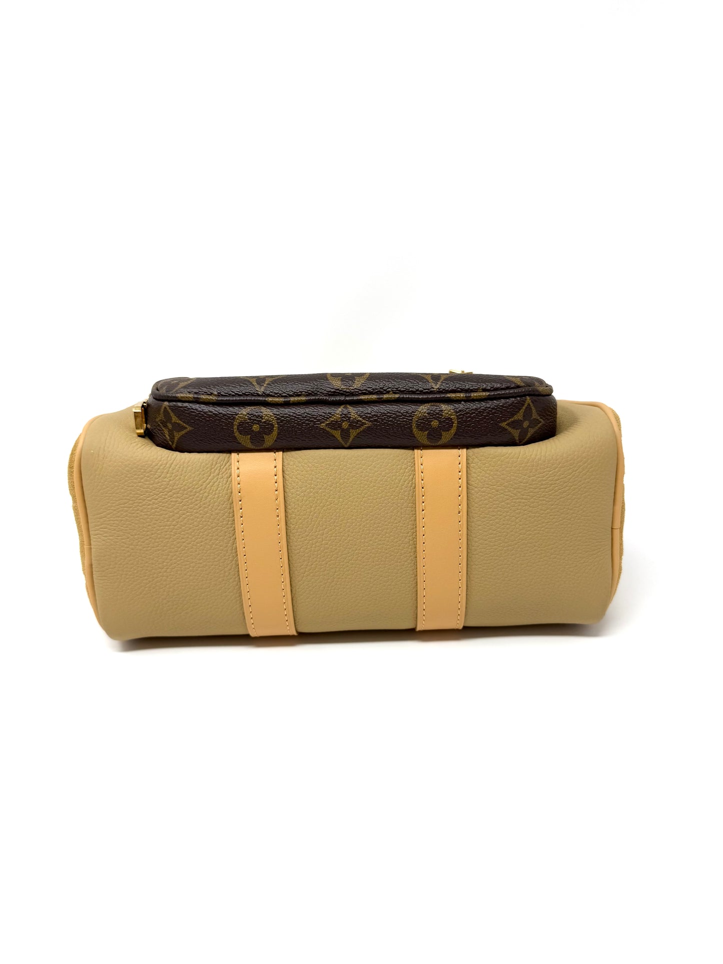 Louis Vuitton Keepall Cargo Bandouliere 25 Beige Khaki Monogam