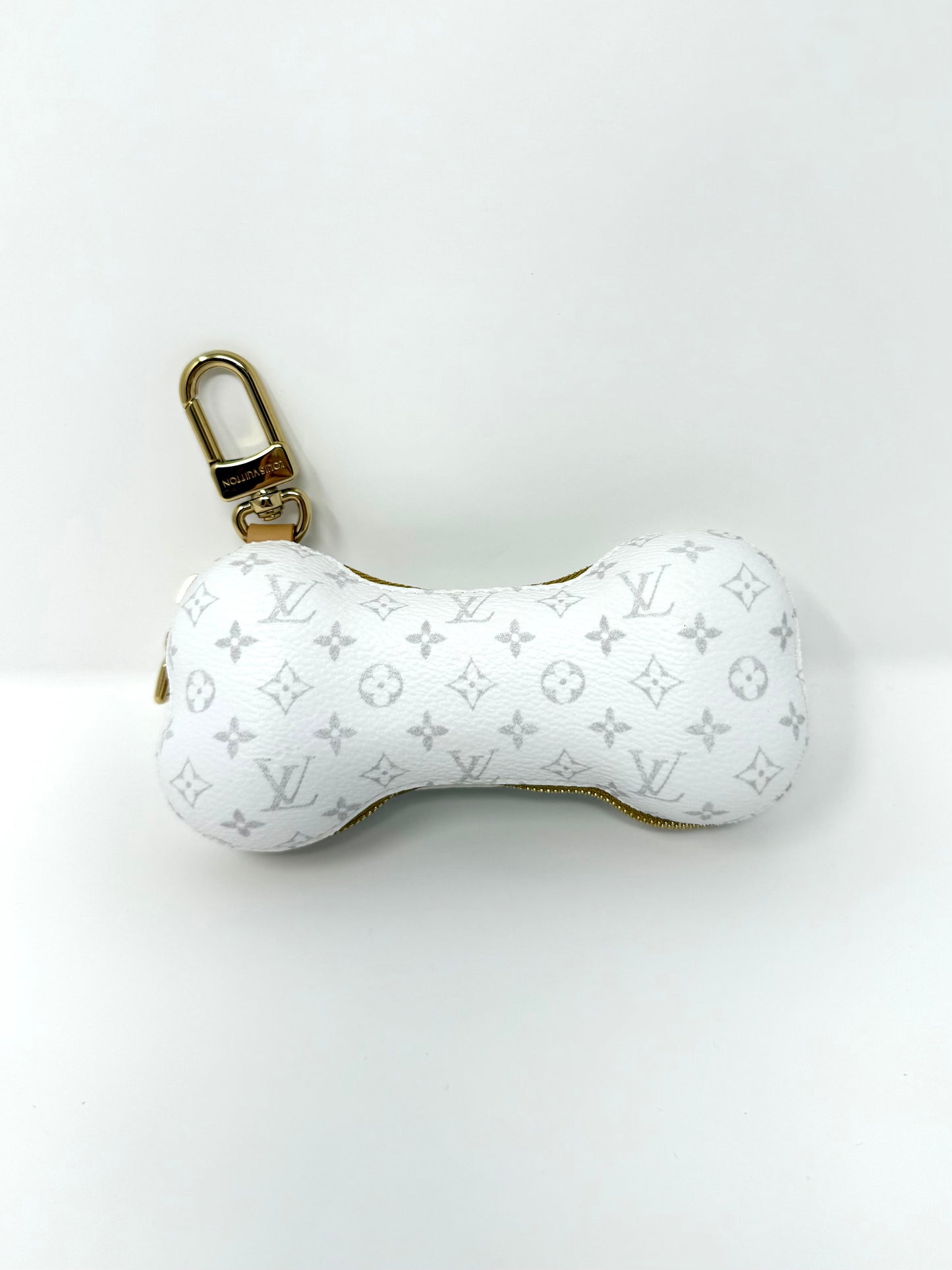 Louis Vuitton Pharrell Bone Key Holder Bag Charm White Paw Monogram