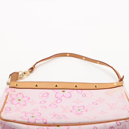 Louis Vuitton Takashi Murakami Pink Monogram Cherry Blossom Pochette Accessoires