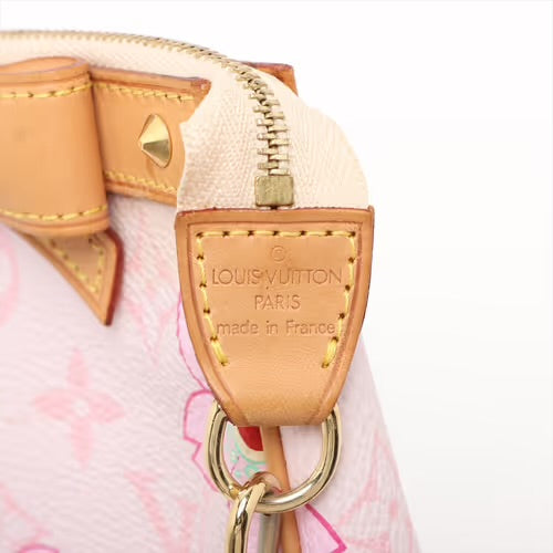 Louis Vuitton Takashi Murakami Pink Monogram Cherry Blossom Pochette Accessoires