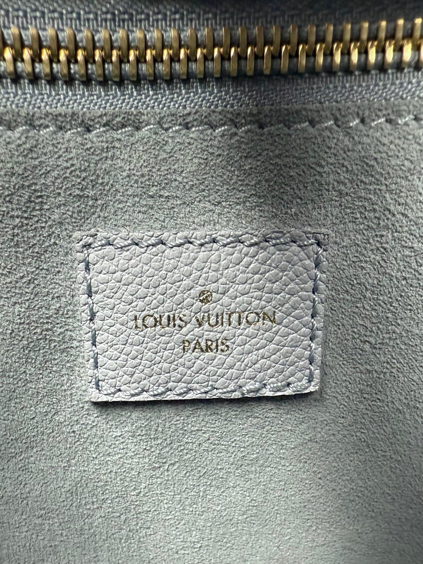 Louis Vuitton Monogram Giant Empreinte Neverfull MM Tote Blue Hour