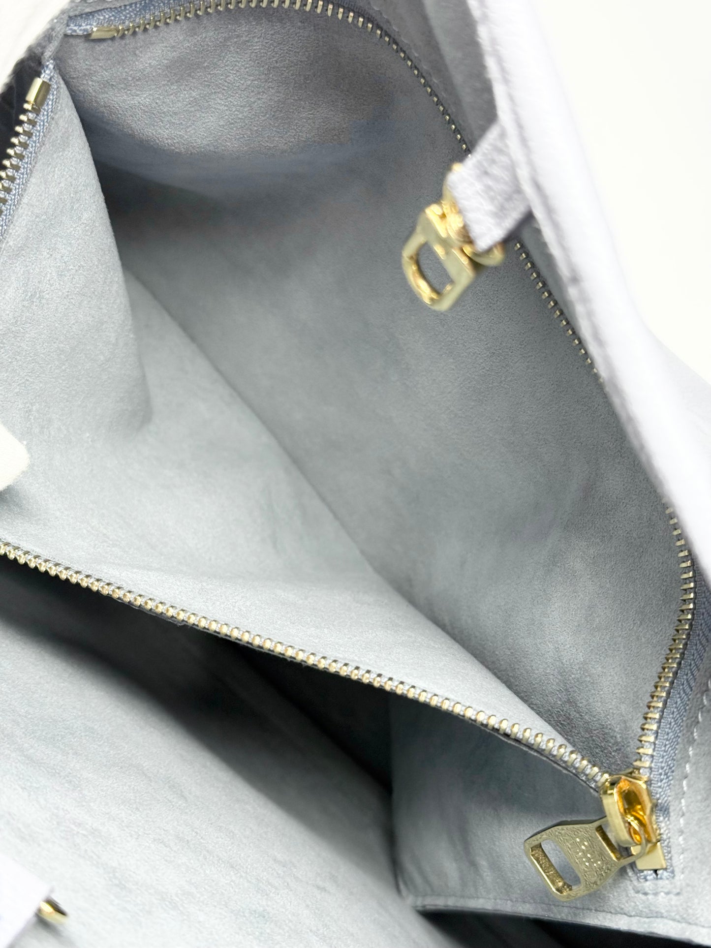 Louis Vuitton Monogram Giant Empreinte Neverfull MM Tote Blue Hour