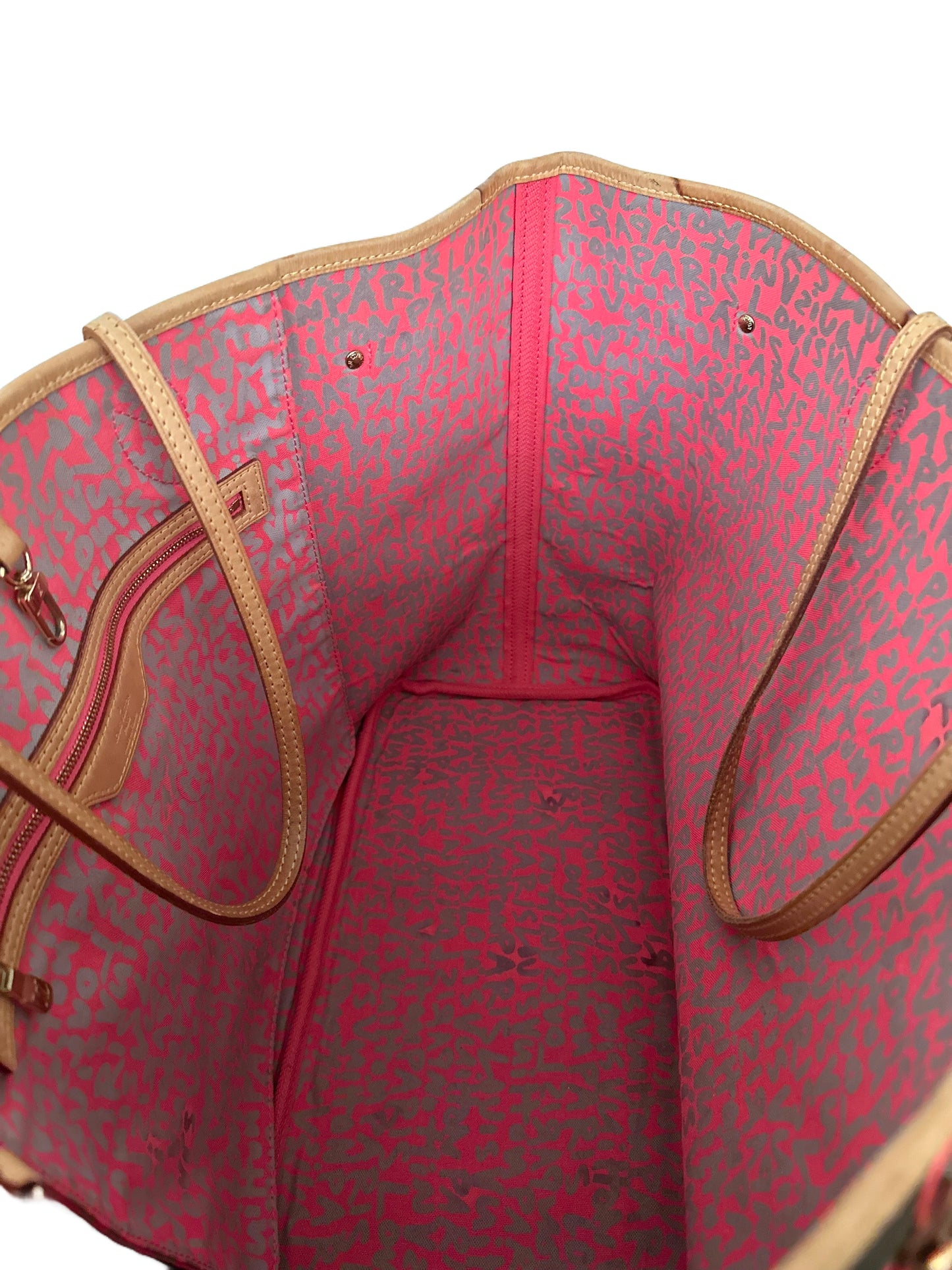 Louis Vuitton Stephen Sprouse Neverfull GM Graffiti Fuchsia Pink