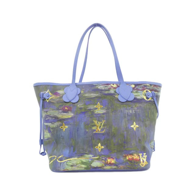 Louis Vuitton Monet Neverfull MM w/ Pouch Masters Collection Lillies Multicolor