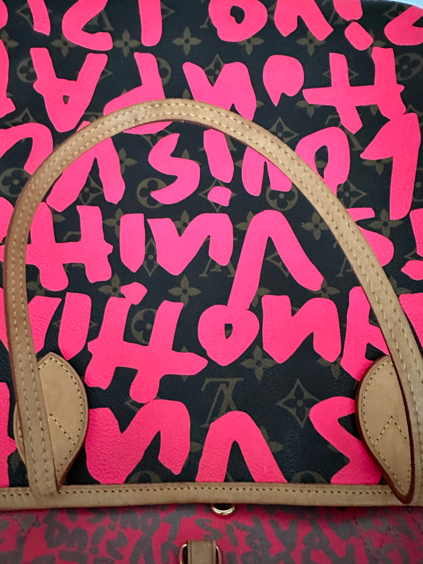 Louis Vuitton Stephen Sprouse Neverfull GM Graffiti Fuchsia Pink