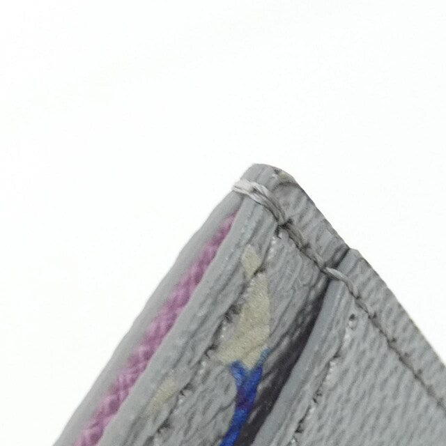 Louis Vuitton LV Garden Card Holder Monogram Multicolor Metallic Silver