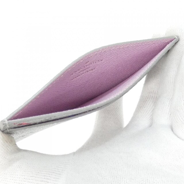 Louis Vuitton LV Garden Card Holder Monogram Multicolor Metallic Silver