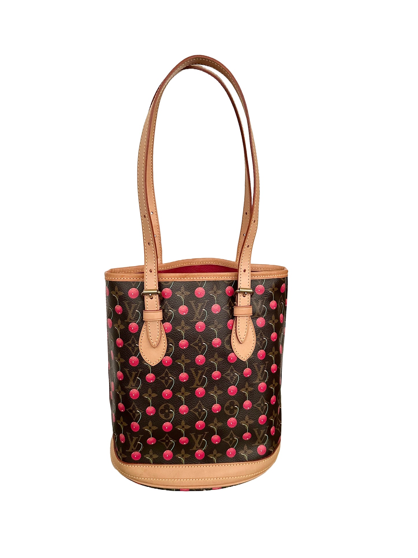 Louis Vuitton x Takashi Murakami Monogram Cerises Cherry Bucket Tote Bag PM