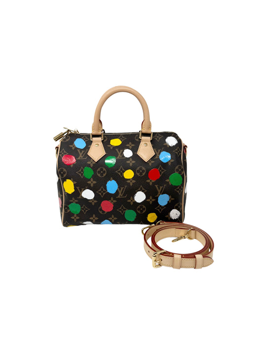 Louis Vuitton x Yayoi Kusama Speedy Bandouliere 25 Multicolor Painted Dots