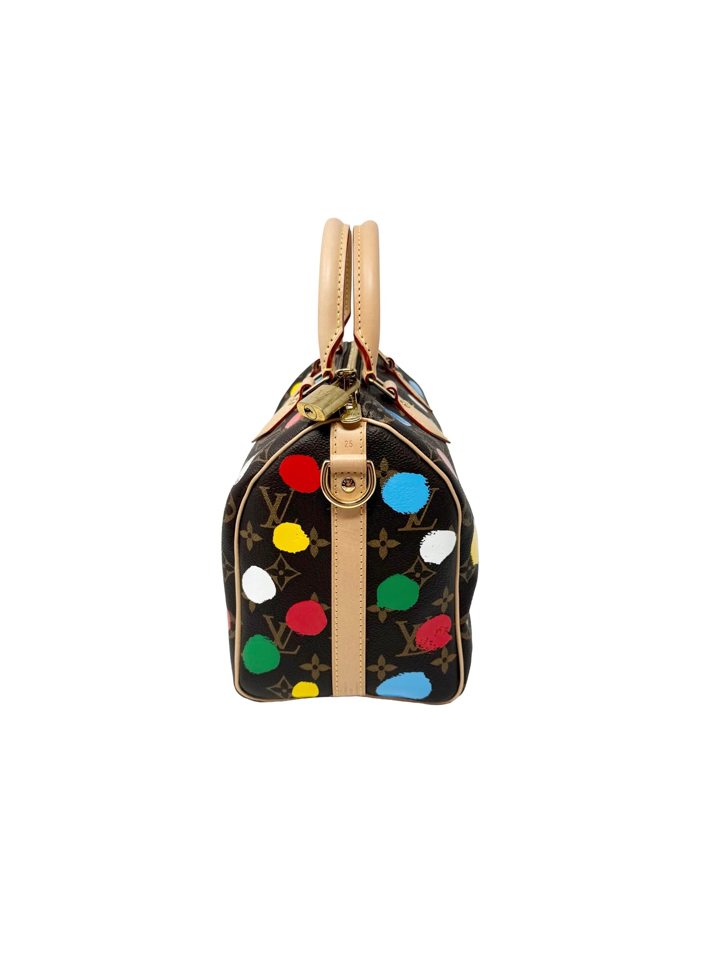 Louis Vuitton x Yayoi Kusama Speedy Bandouliere 25 Multicolor Painted Dots