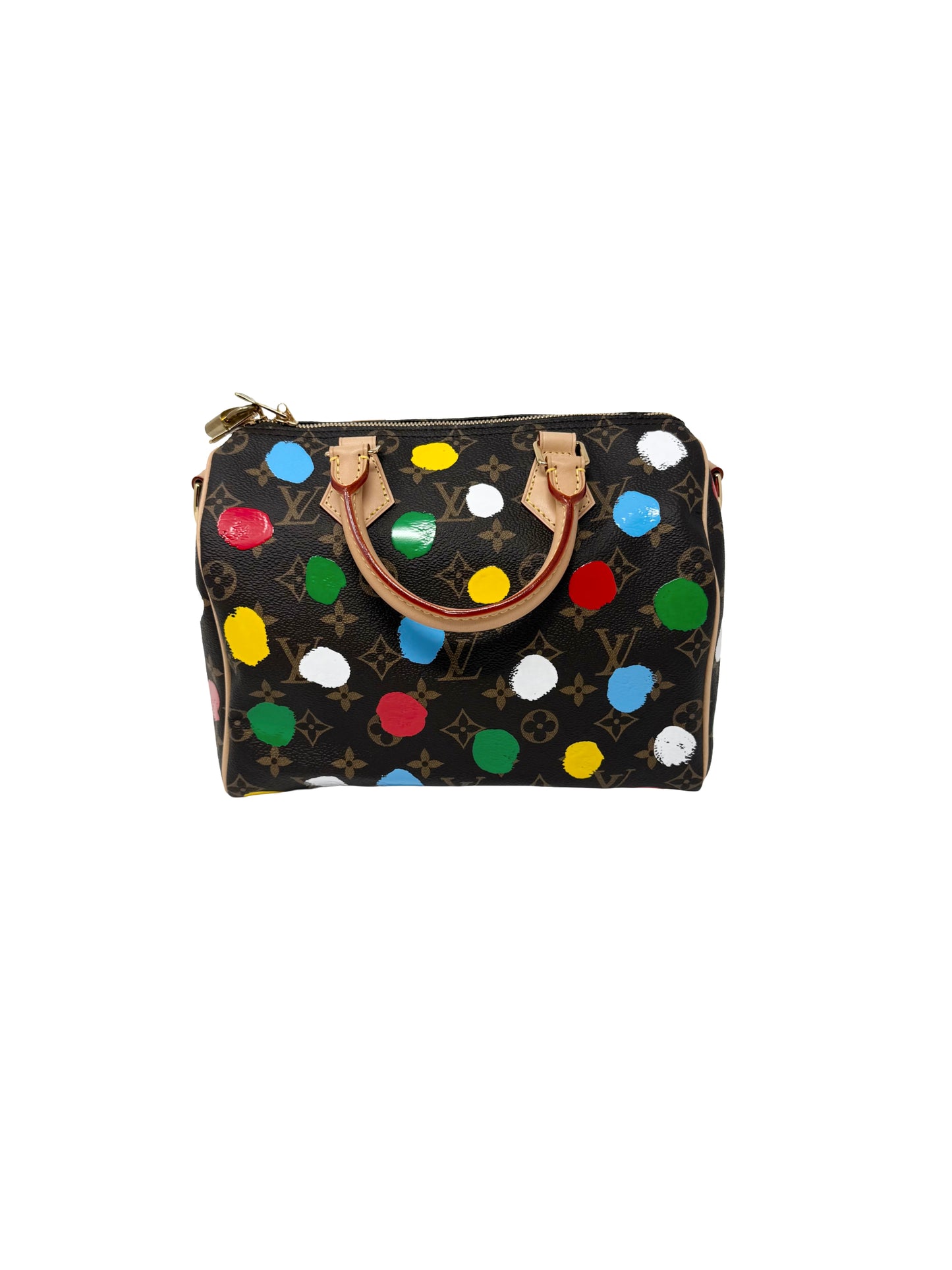 Louis Vuitton x Yayoi Kusama Speedy Bandouliere 25 Multicolor Painted Dots