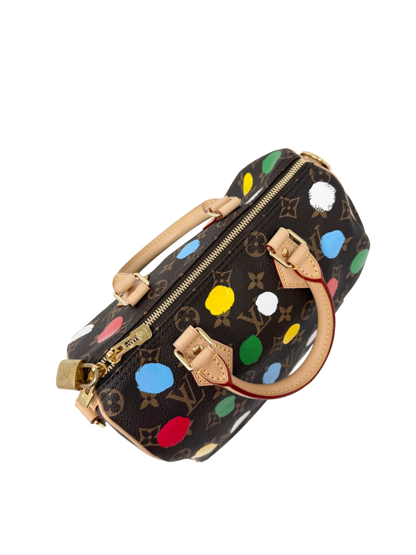 Louis Vuitton x Yayoi Kusama Speedy Bandouliere 25 Multicolor Painted Dots