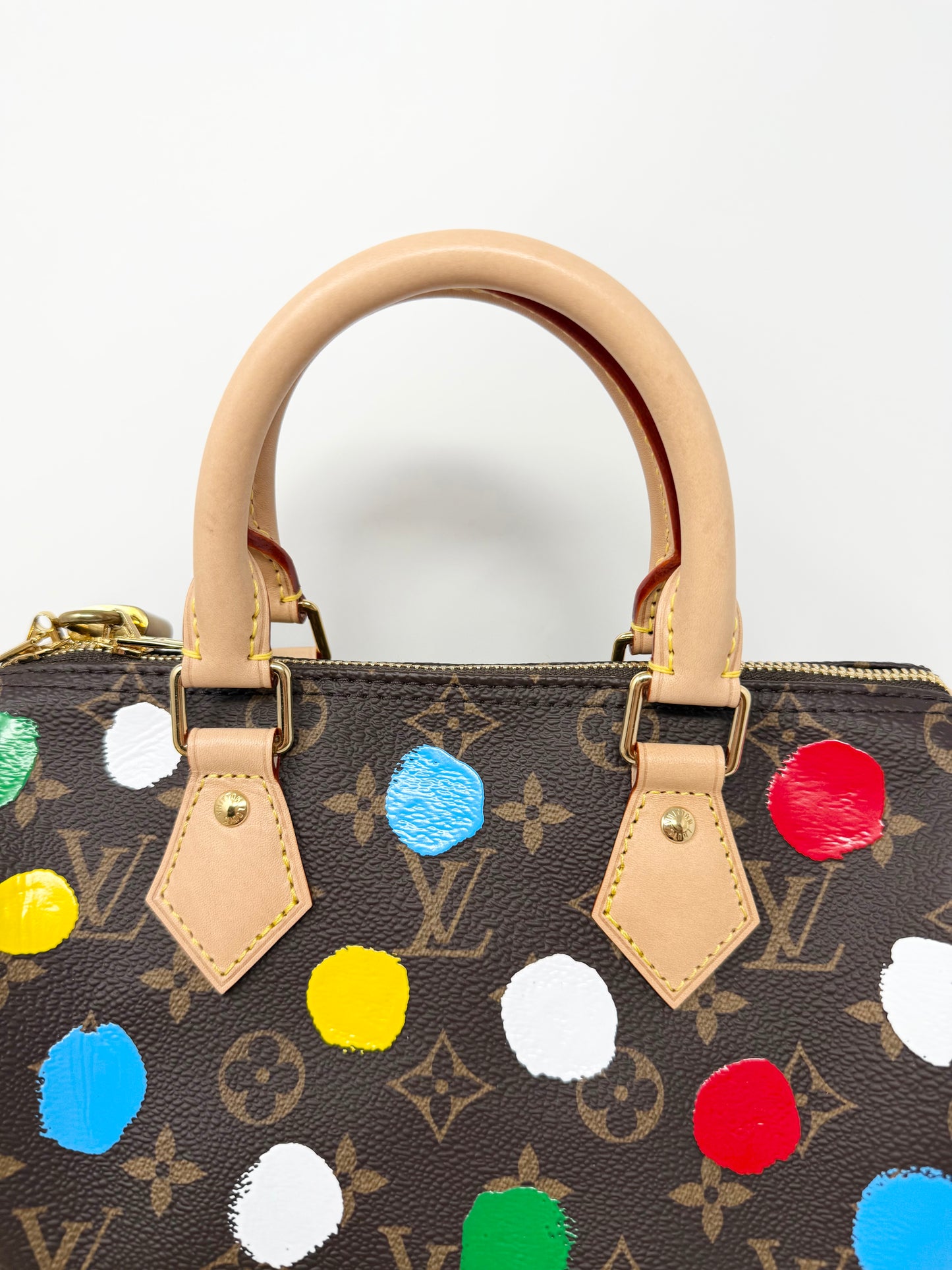 Louis Vuitton x Yayoi Kusama Speedy Bandouliere 25 Multicolor Painted Dots
