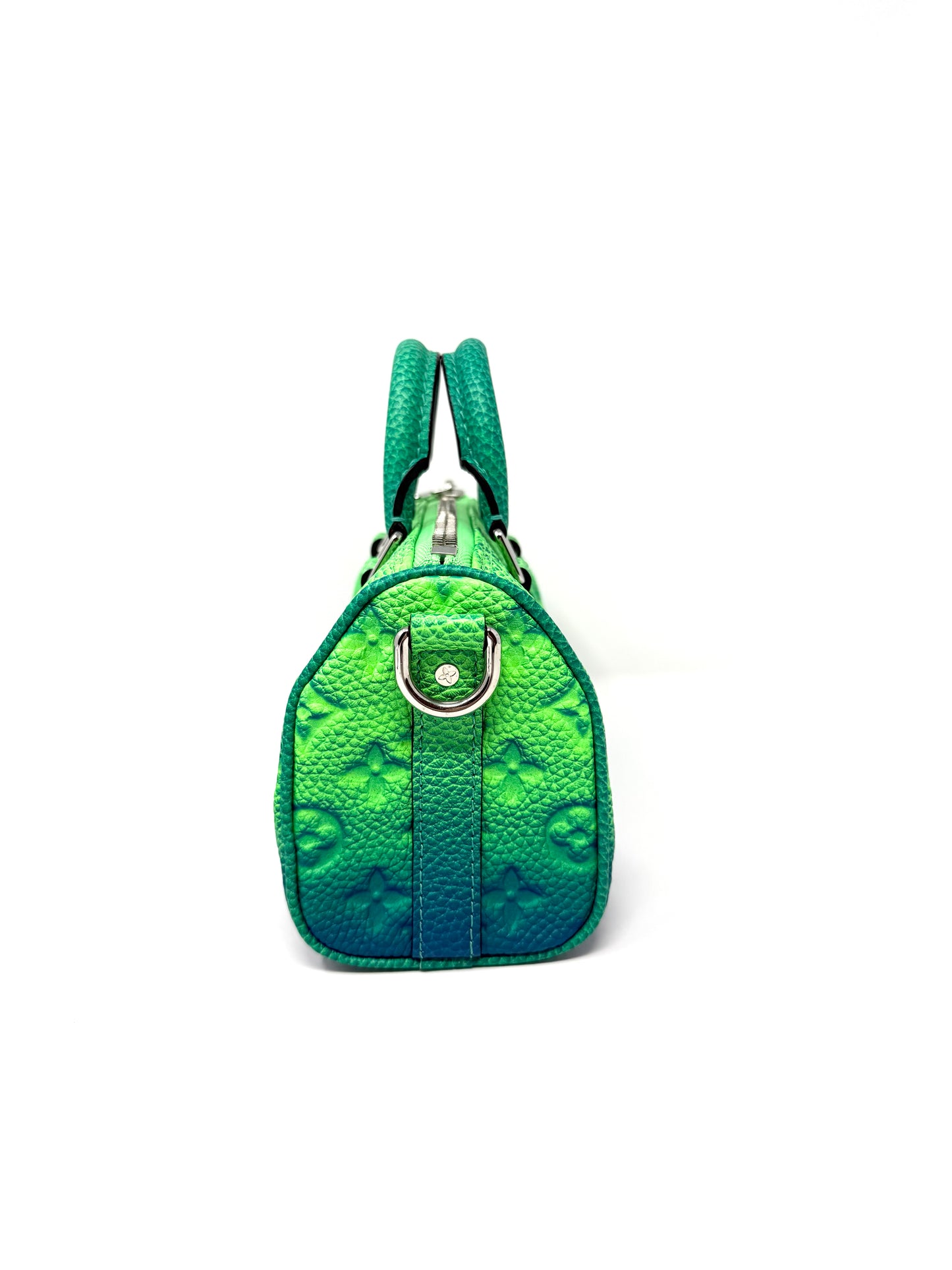 Louis Vuitton Taurillon Illusion Keepall XS Ombre Multicolor Green Blue