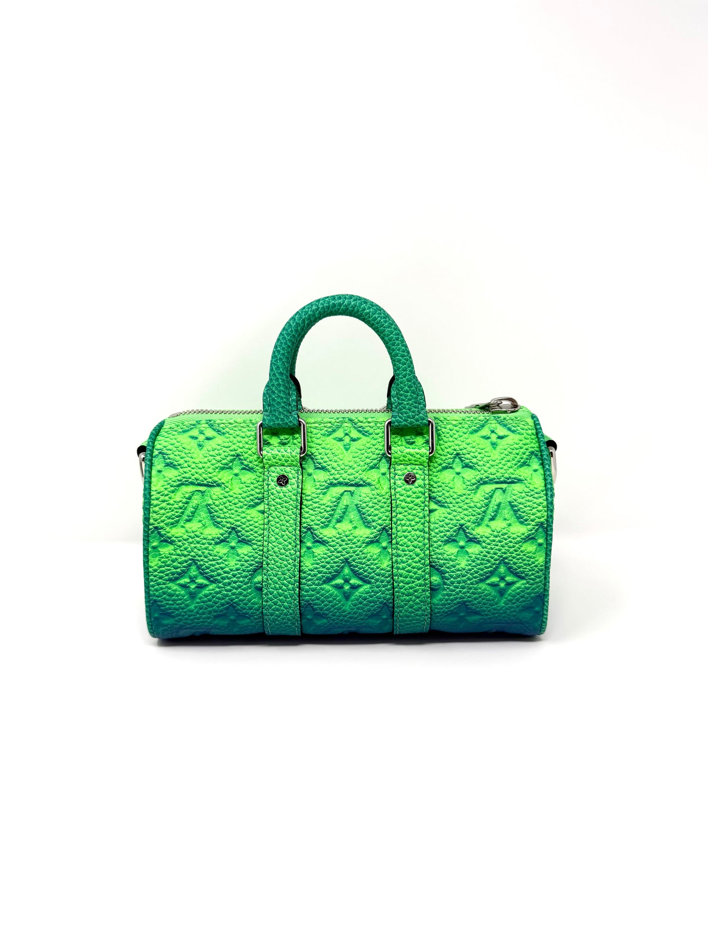 Louis Vuitton Taurillon Illusion Keepall XS Ombre Multicolor Green Blue