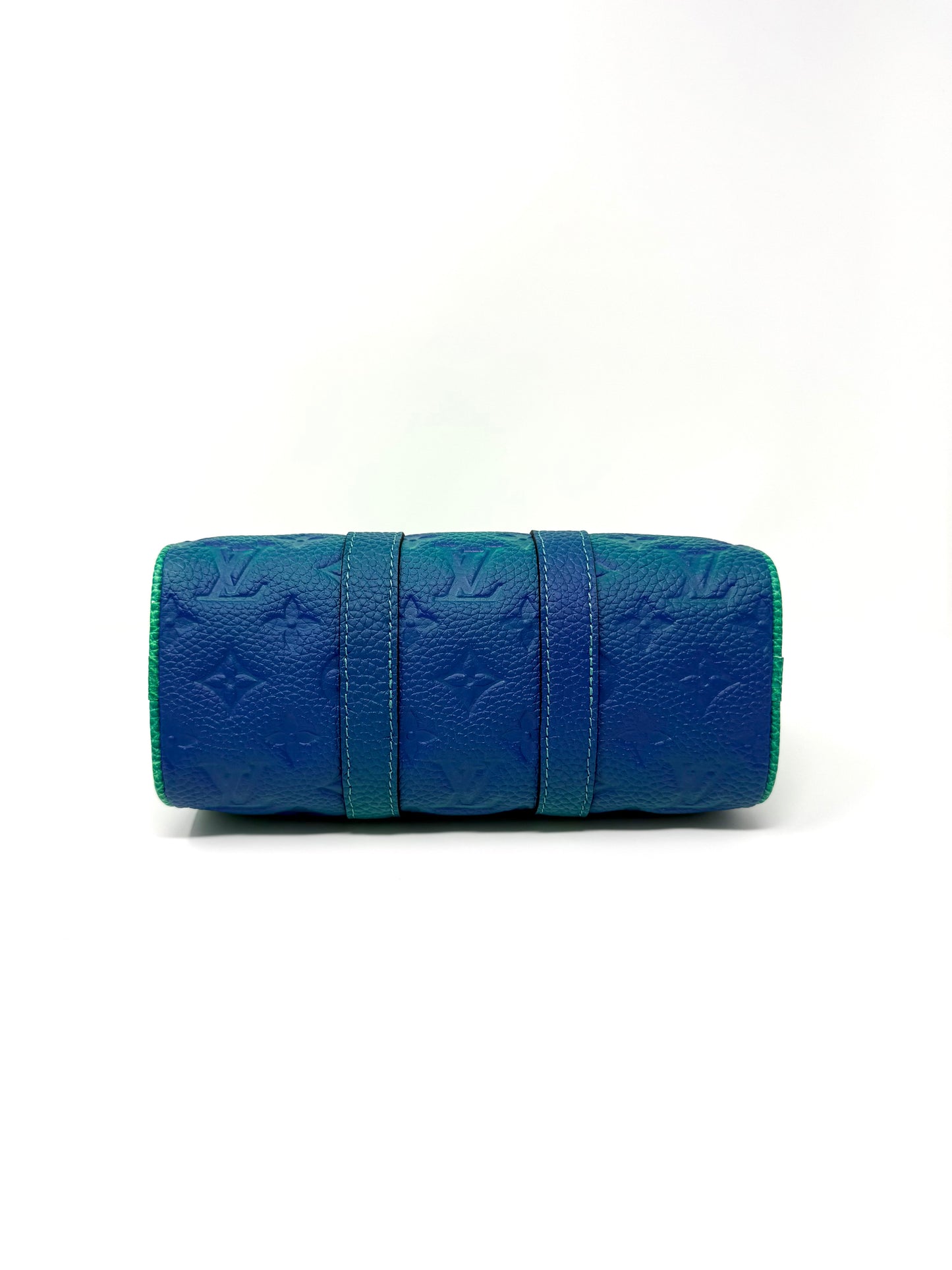 Louis Vuitton Taurillon Illusion Keepall XS Ombre Multicolor Green Blue