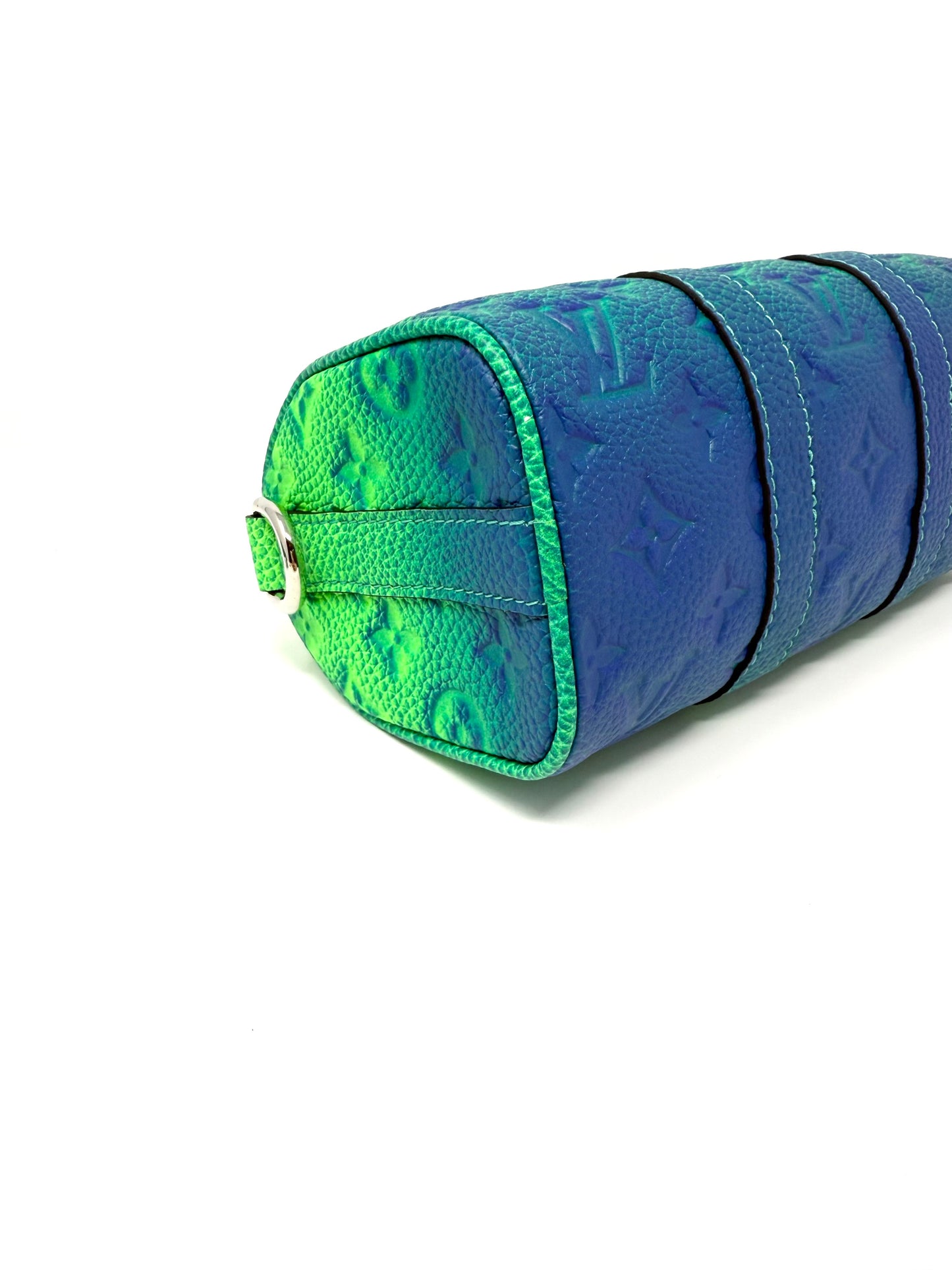 Louis Vuitton Taurillon Illusion Keepall XS Ombre Multicolor Green Blue