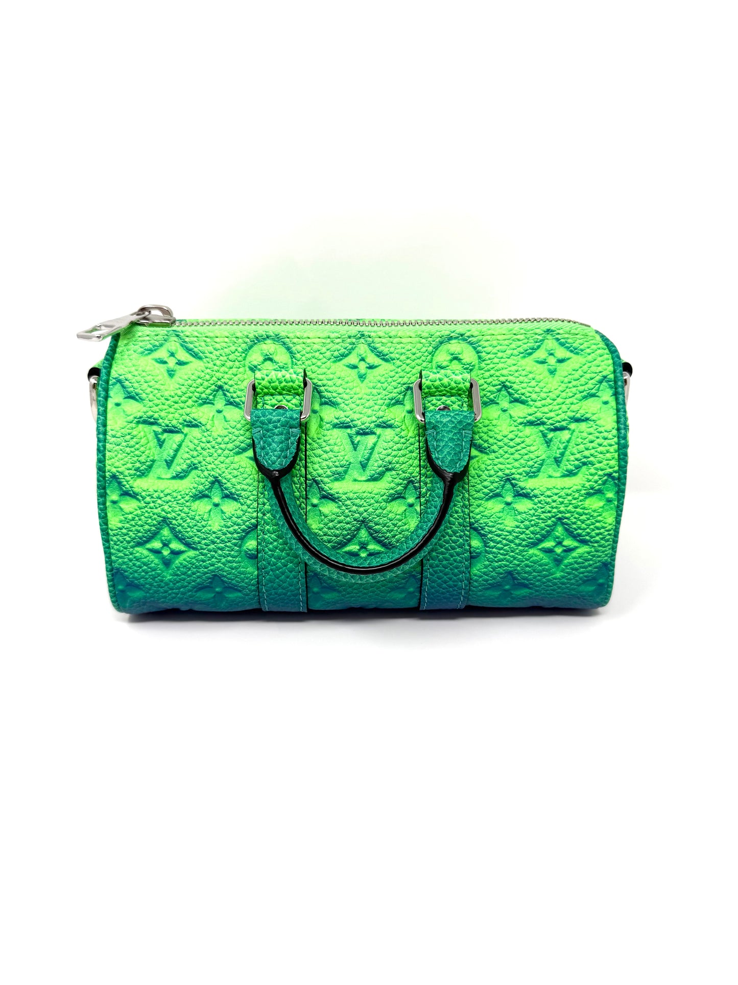 Louis Vuitton Taurillon Illusion Keepall XS Ombre Multicolor Green Blue