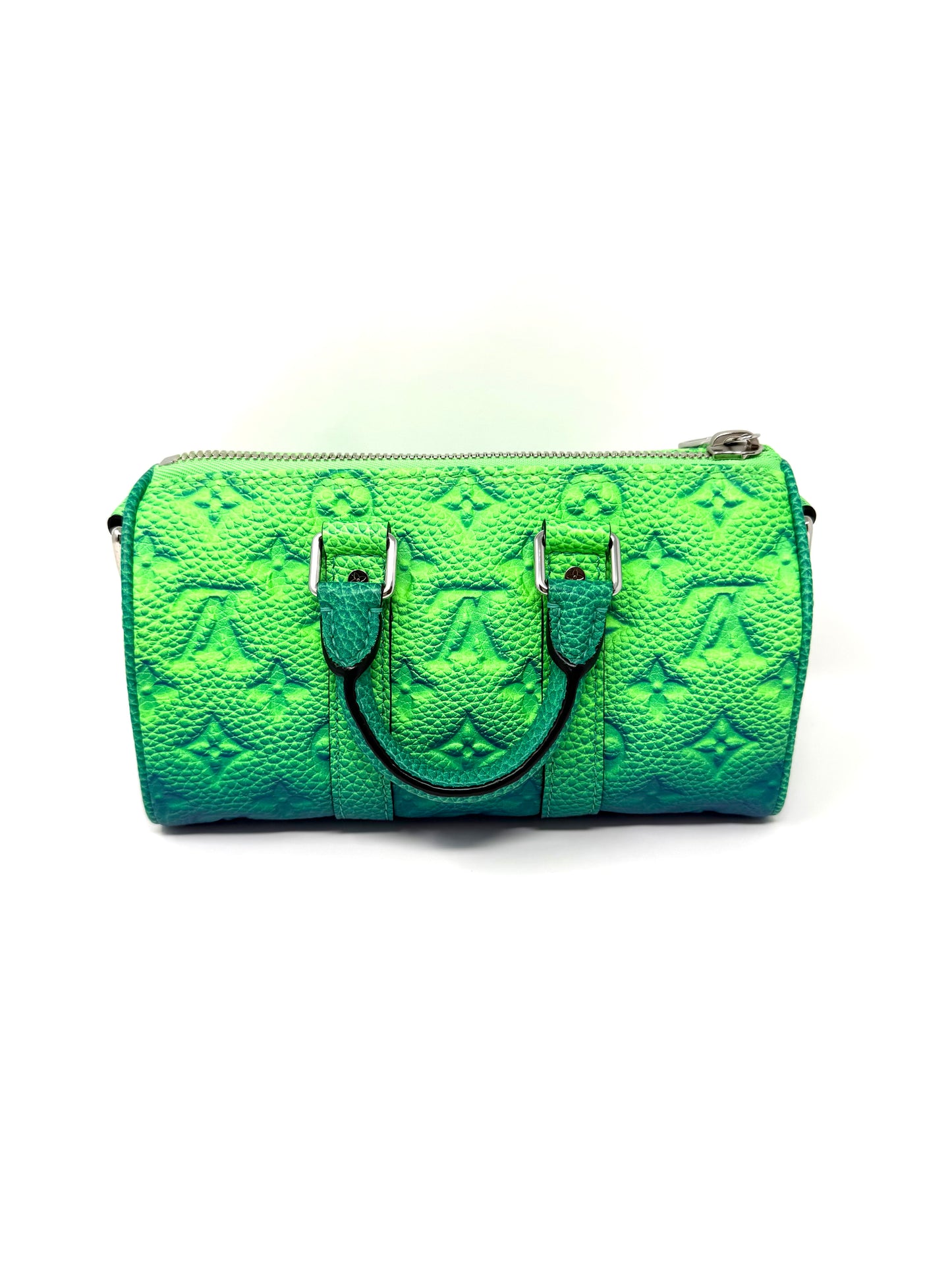 Louis Vuitton Taurillon Illusion Keepall XS Ombre Multicolor Green Blue