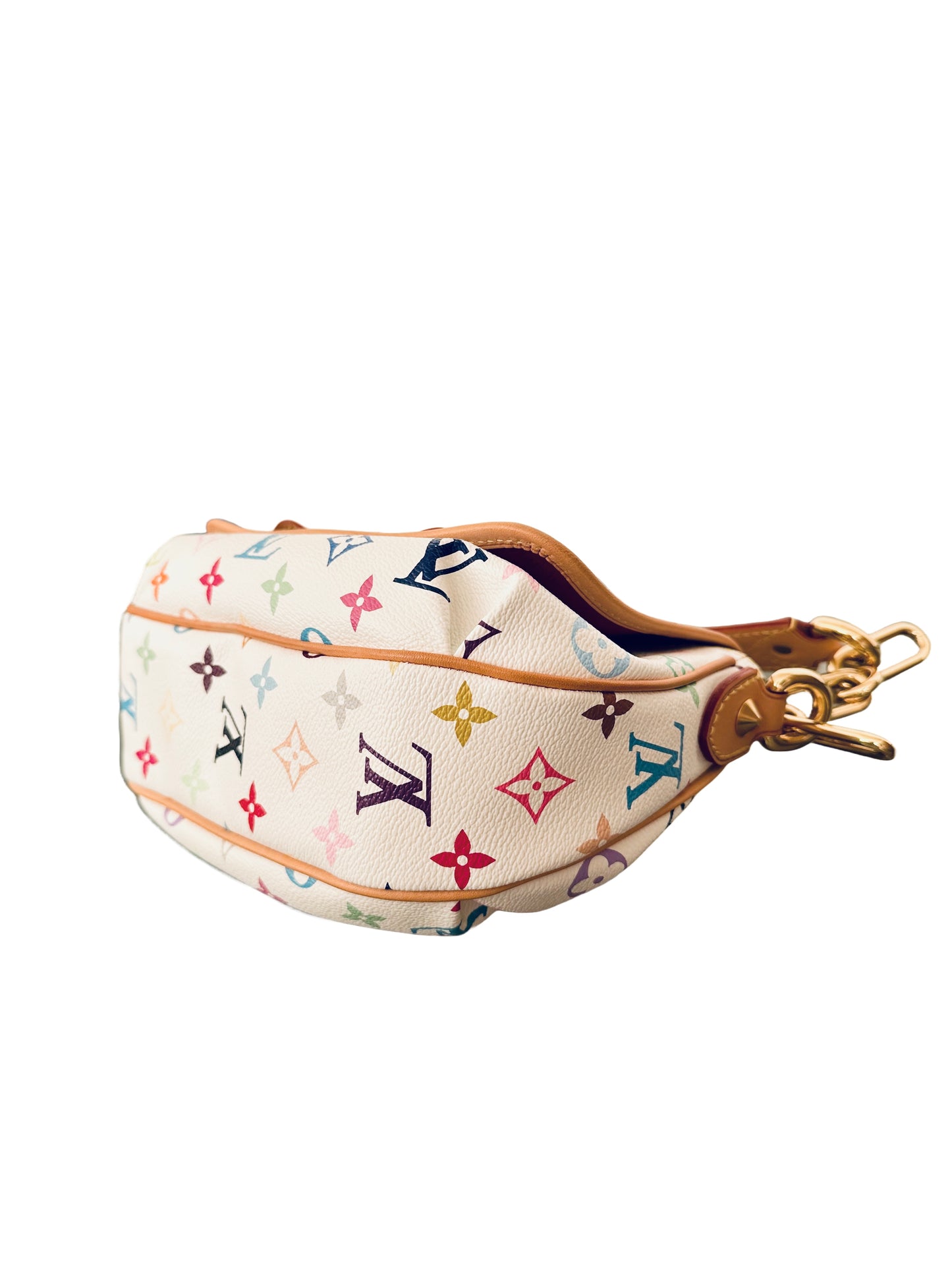 Louis Vuitton Takashi Murakami Multicolor Patti White Shoulder Bag