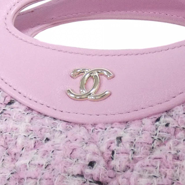 CHANEL 31 Shopper Nano Shopping Bag Clutch Pink Tweed AP3656