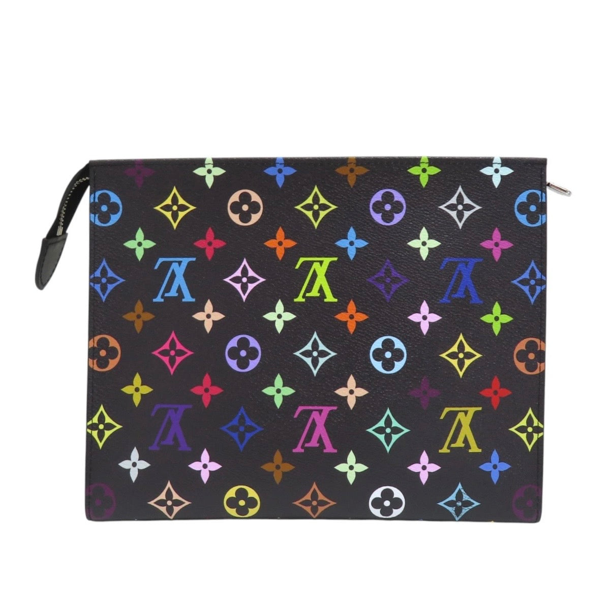 Louis Vuitton Murakami Cosmetic Toiletry Pouch 26 Multicolor Black