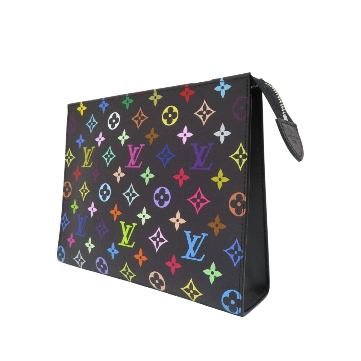 Louis Vuitton Murakami Cosmetic Toiletry Pouch 26 Multicolor Black
