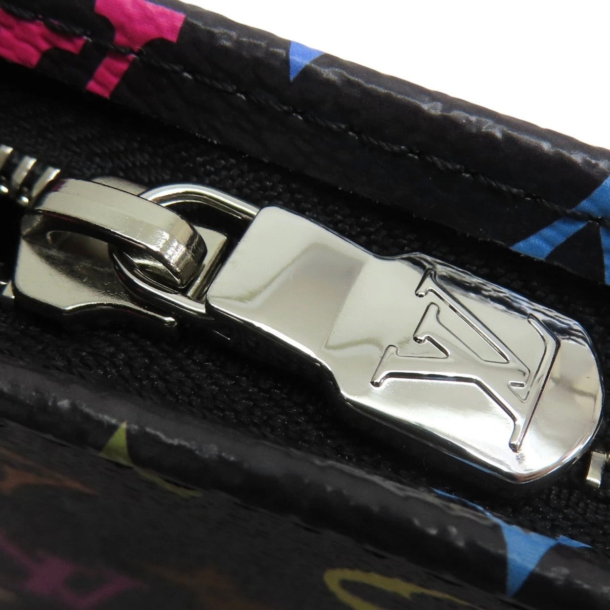 Louis Vuitton Murakami Cosmetic Toiletry Pouch 26 Multicolor Black