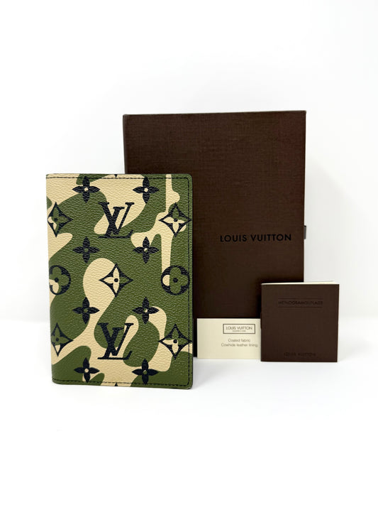 Louis Vuitton Takashi Murakami Monogramouflage Passport Holder