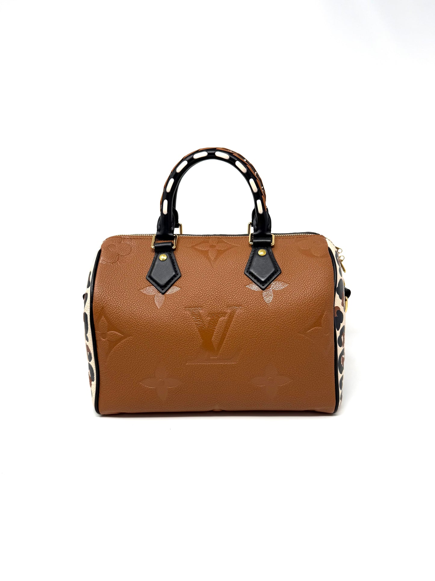 Louis Vuitton Empreinte Wild At Heart Speedy Bandouliere 25 Caramel Cognac Brown