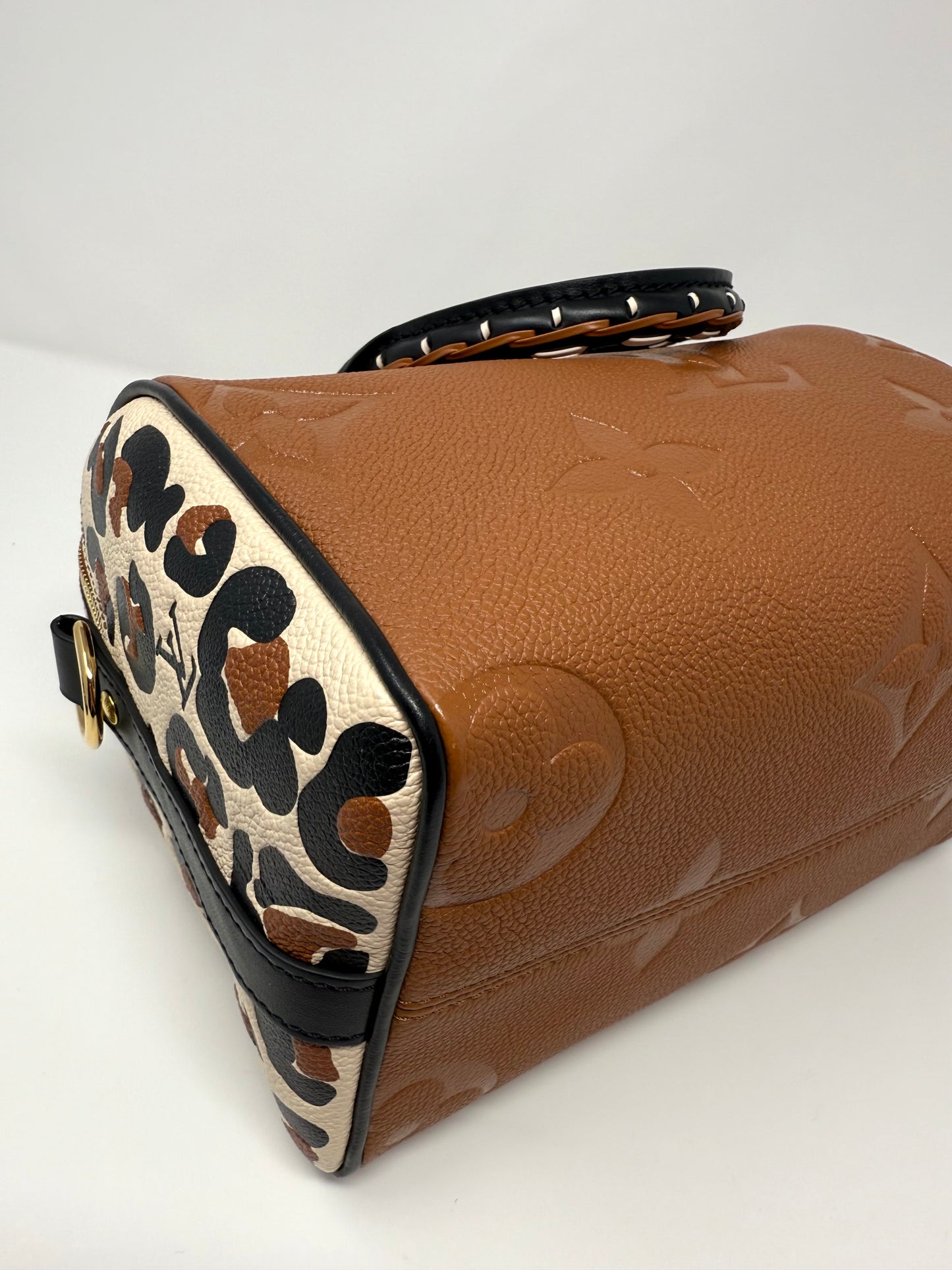 Louis Vuitton Empreinte Wild At Heart Speedy Bandouliere 25 Caramel Cognac Brown