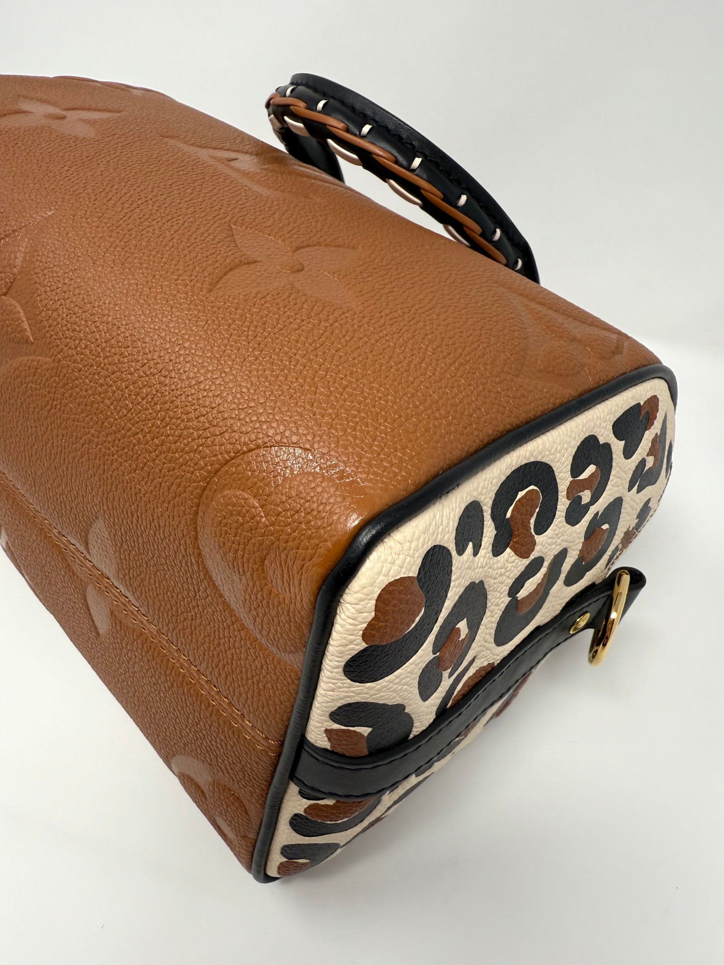 Louis Vuitton Empreinte Wild At Heart Speedy Bandouliere 25 Caramel Cognac Brown