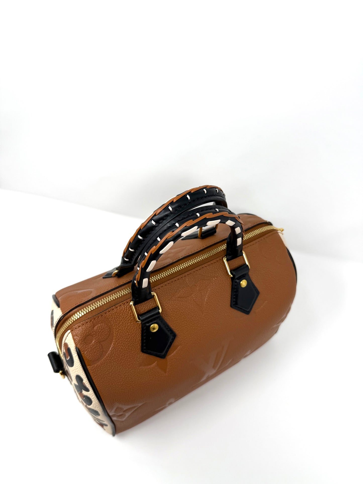 Louis Vuitton Empreinte Wild At Heart Speedy Bandouliere 25 Caramel Cognac Brown