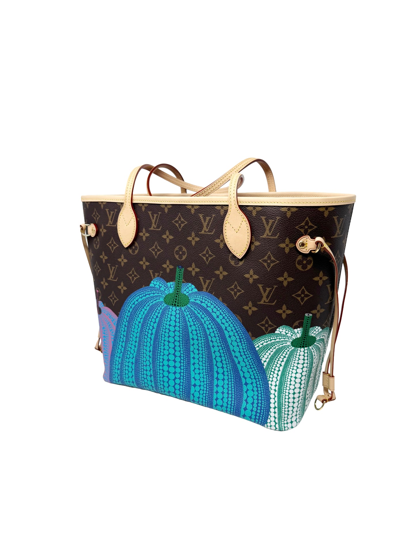 Louis Vuitton Yayoi Kusama Neverfull MM Multicolor Pumpkin Dots LV x YK