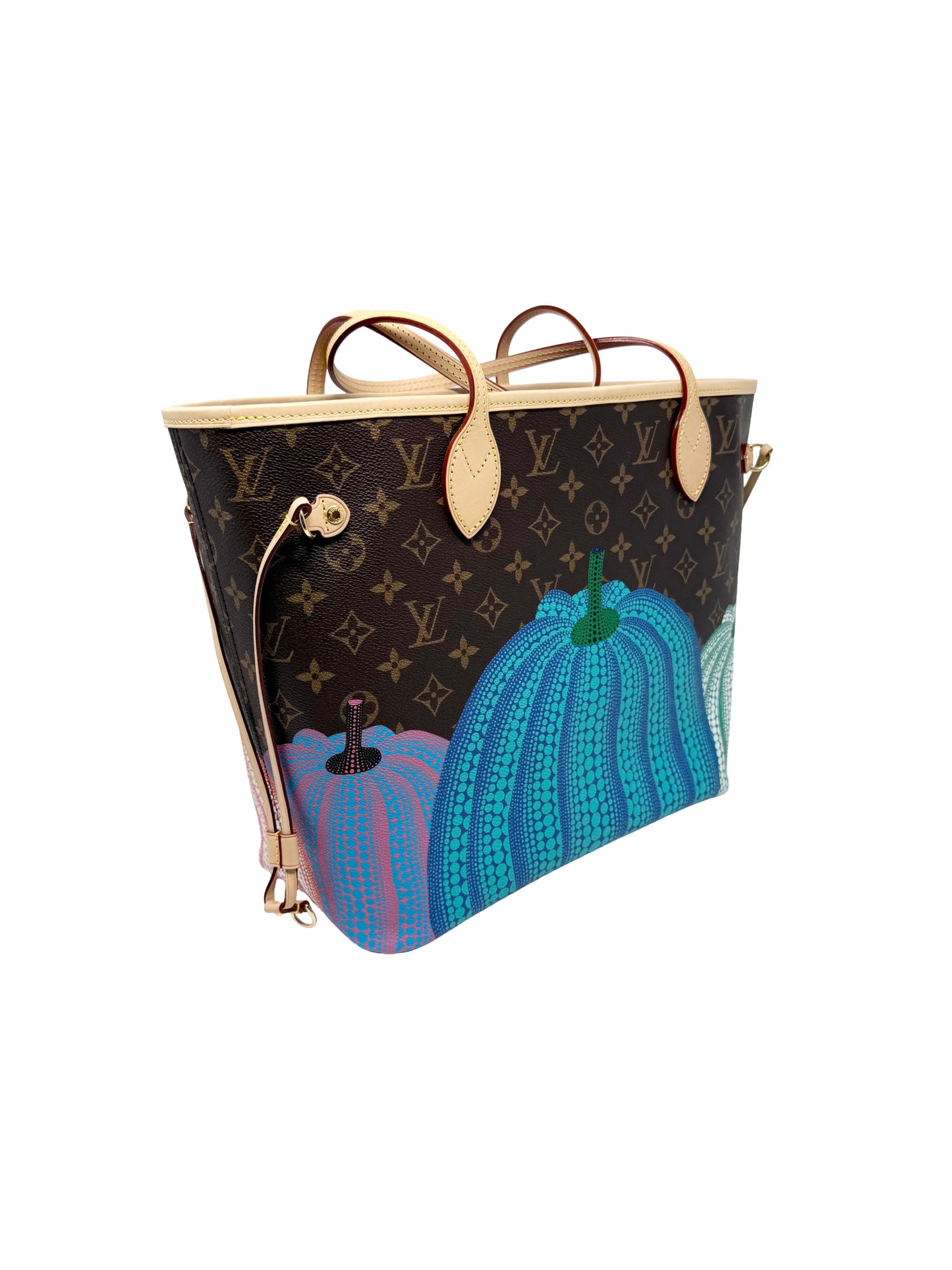 Louis Vuitton Yayoi Kusama Neverfull MM Multicolor Pumpkin Dots LV x YK