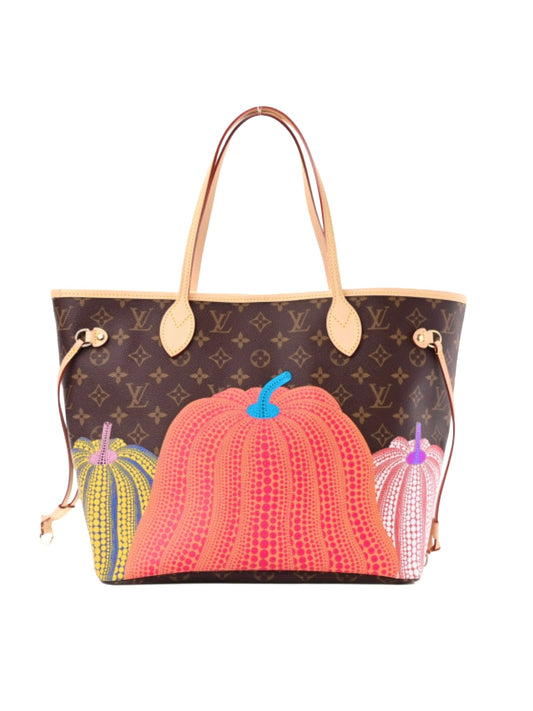 Louis Vuitton Yayoi Kusama Neverfull MM Multicolor Pumpkin Dots LV x YK