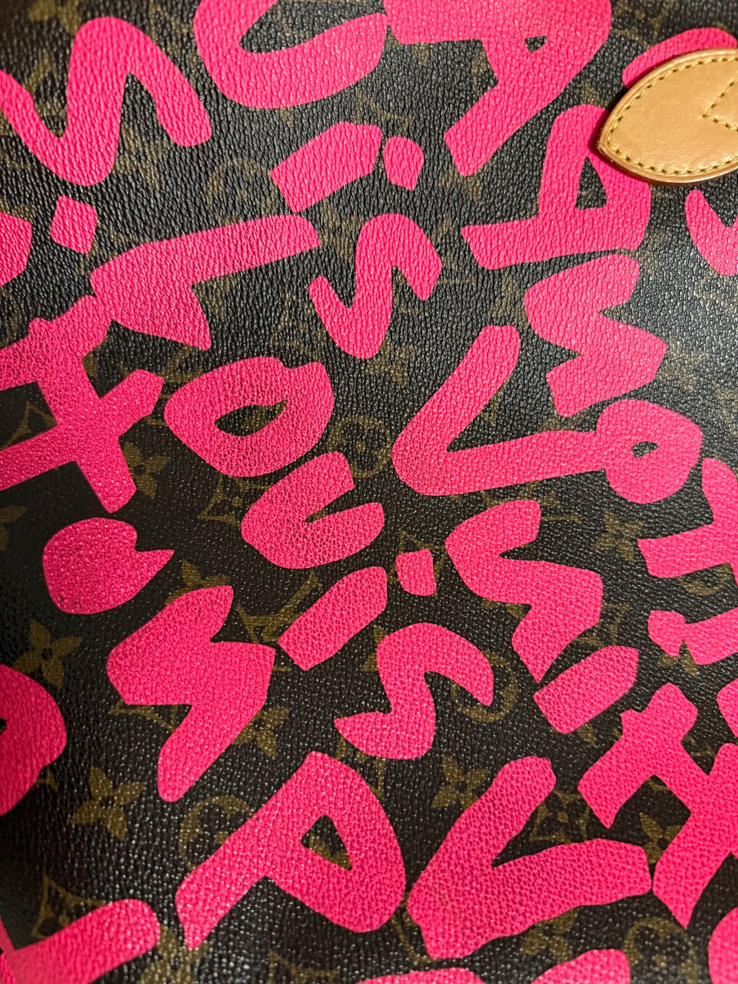 Louis Vuitton Stephen Sprouse Neverfull GM Graffiti Fuchsia Pink