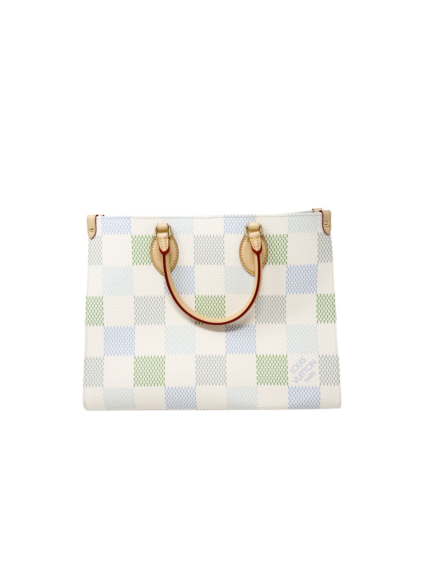 Louis Vuitton OnTheGo MM Damierlicious Damier Pistache Multicolor Blue Green