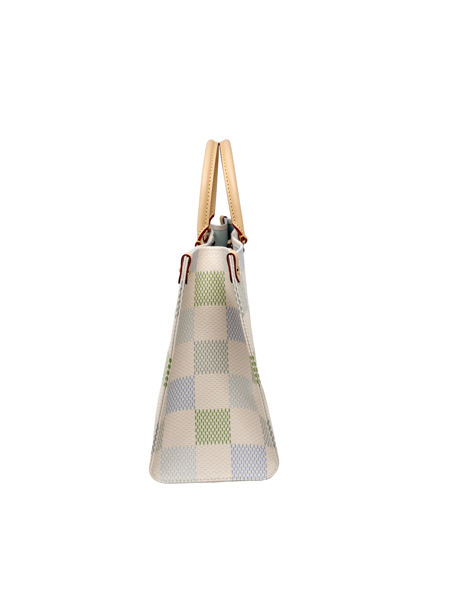 Louis Vuitton OnTheGo MM Damierlicious Damier Pistache Multicolor Blue Green