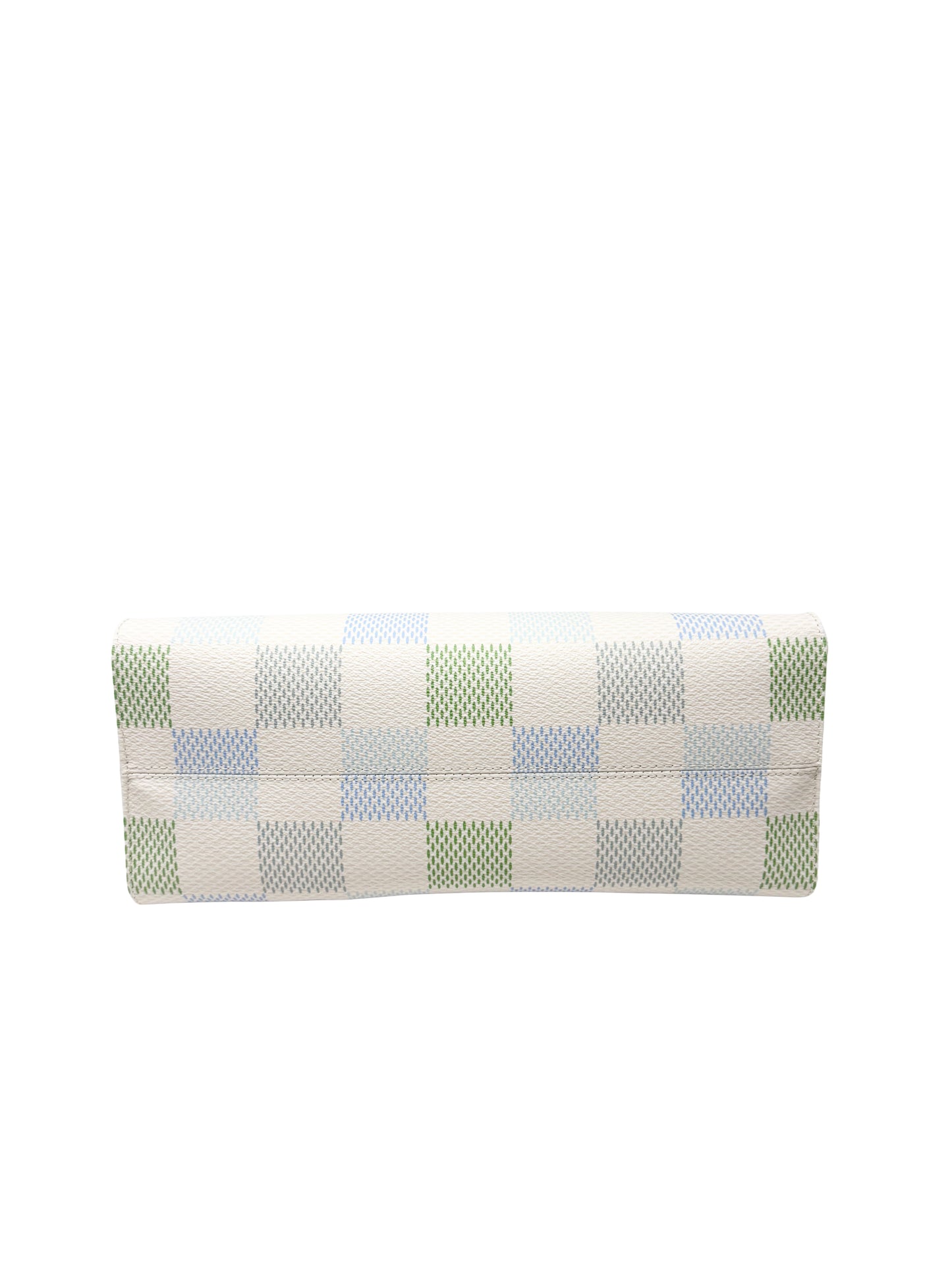 Louis Vuitton OnTheGo MM Damierlicious Damier Pistache Multicolor Blue Green