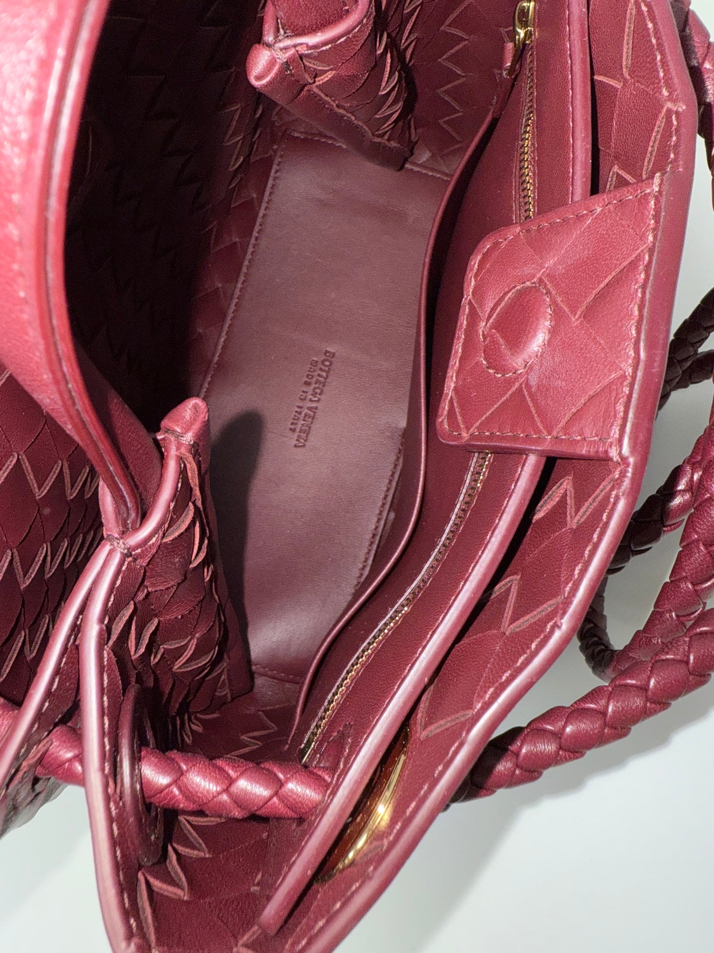 Bottega Veneta Small Andiamo Barolo Burgundy