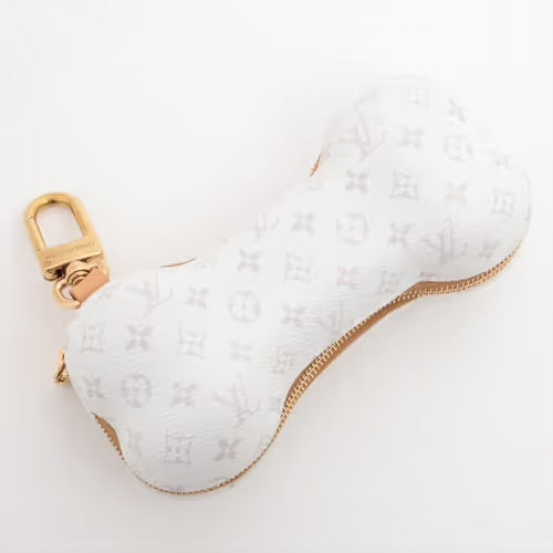 Louis Vuitton Pharrell Bone Key Holder Bag Charm White Paw Monogram