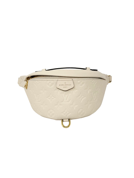 Louis Vuitton Empreinte BumBag Monogram Waist Belt Bag Creme Ivory White Cream