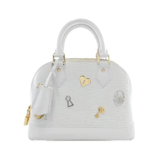 Louis Vuitton Alma BB Love Lock Epi White