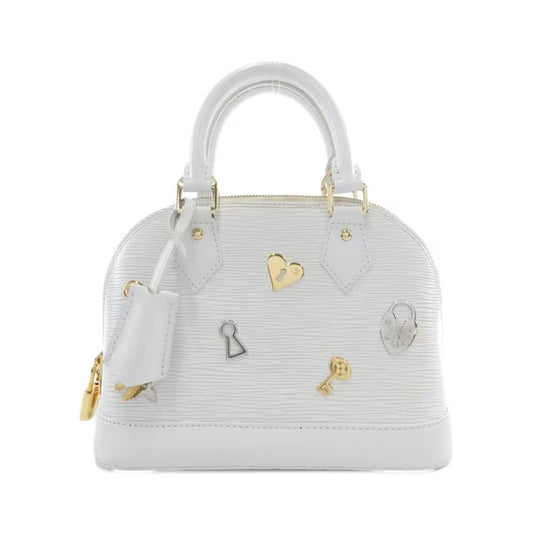 Louis Vuitton Alma BB Love Lock Epi White