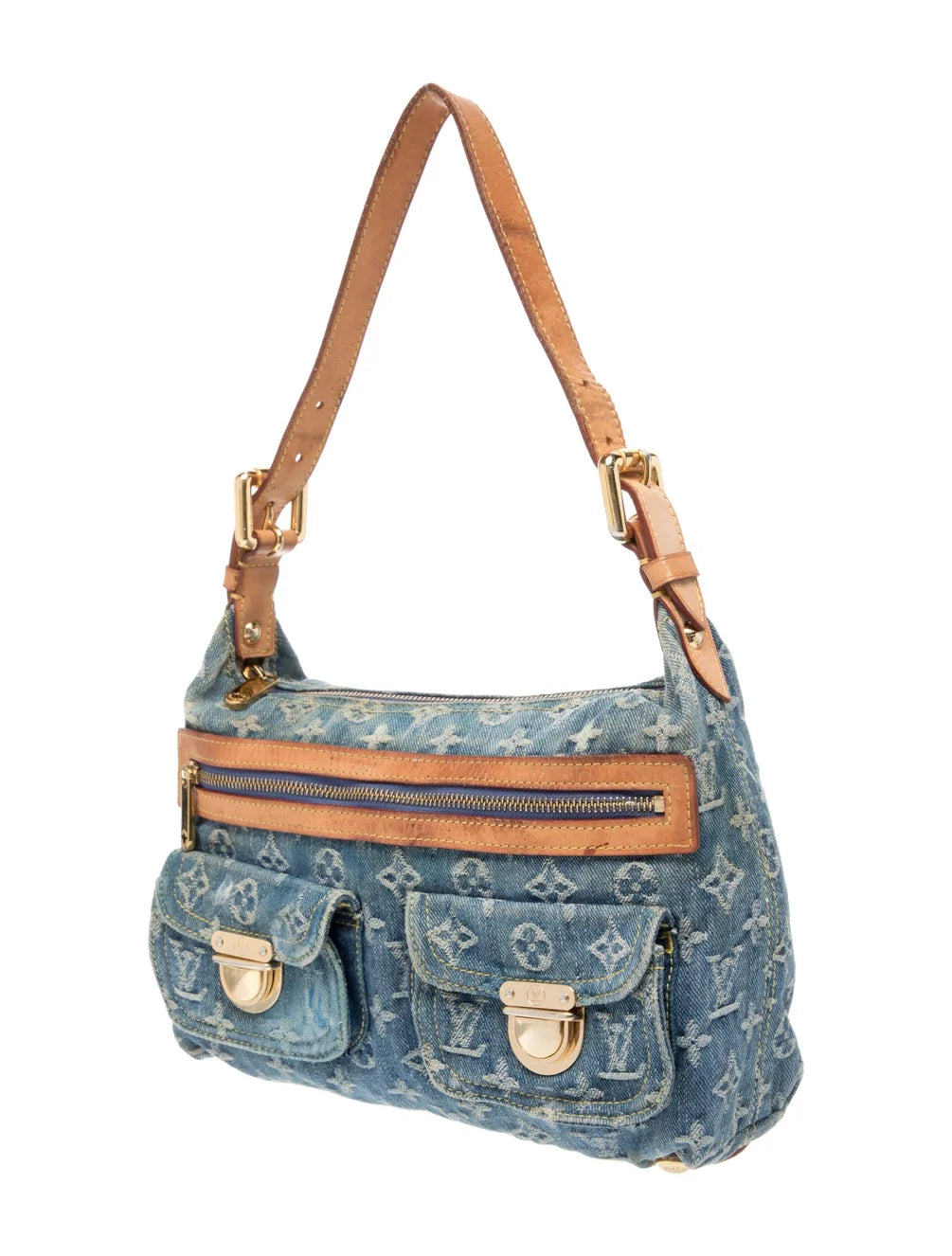 Louis Vuitton Monogram Denim Baggy PM Blue