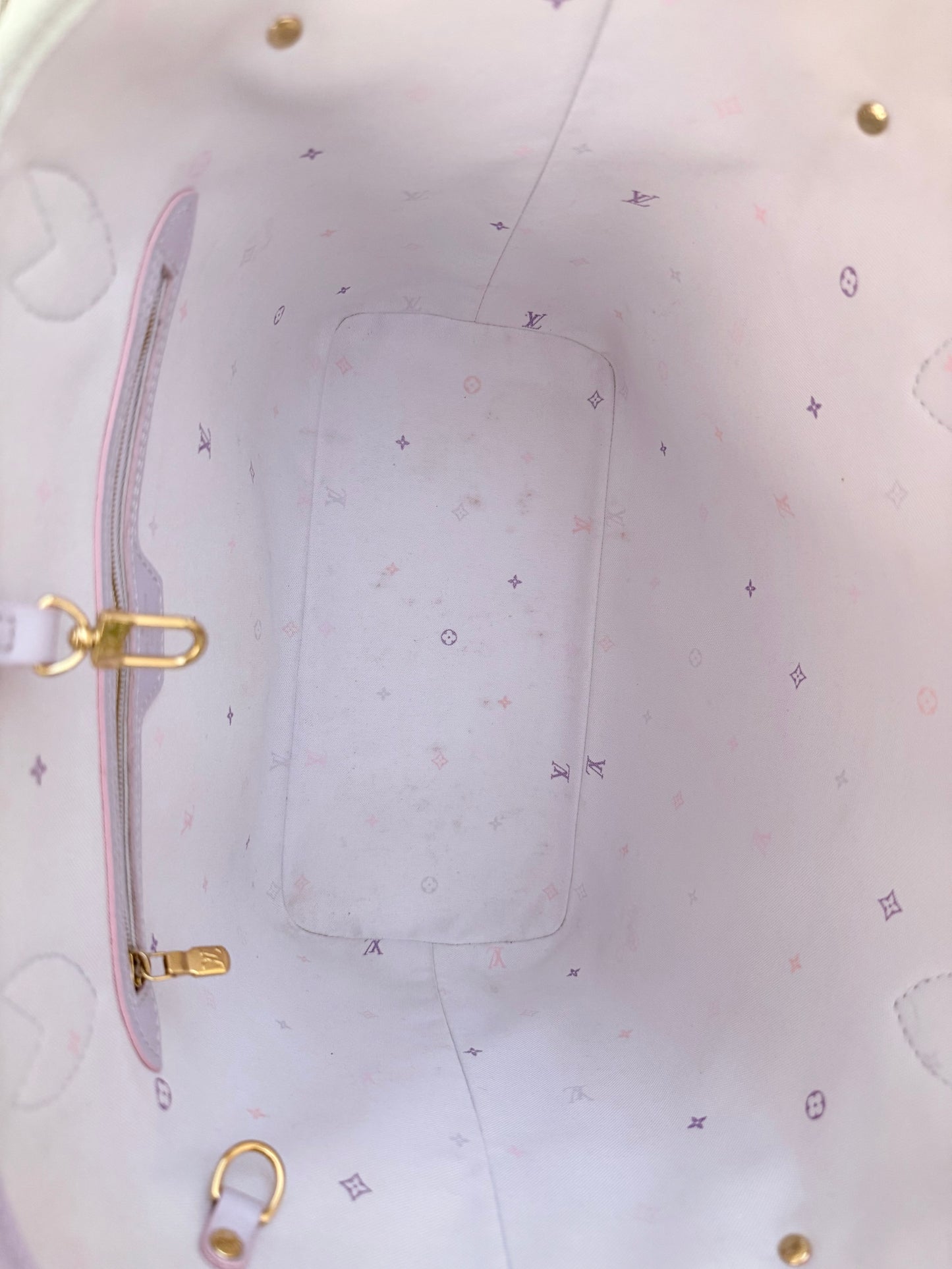 Louis Vuitton Sunrise Pastel Spring in the City Giant Monogram Neverfull MM