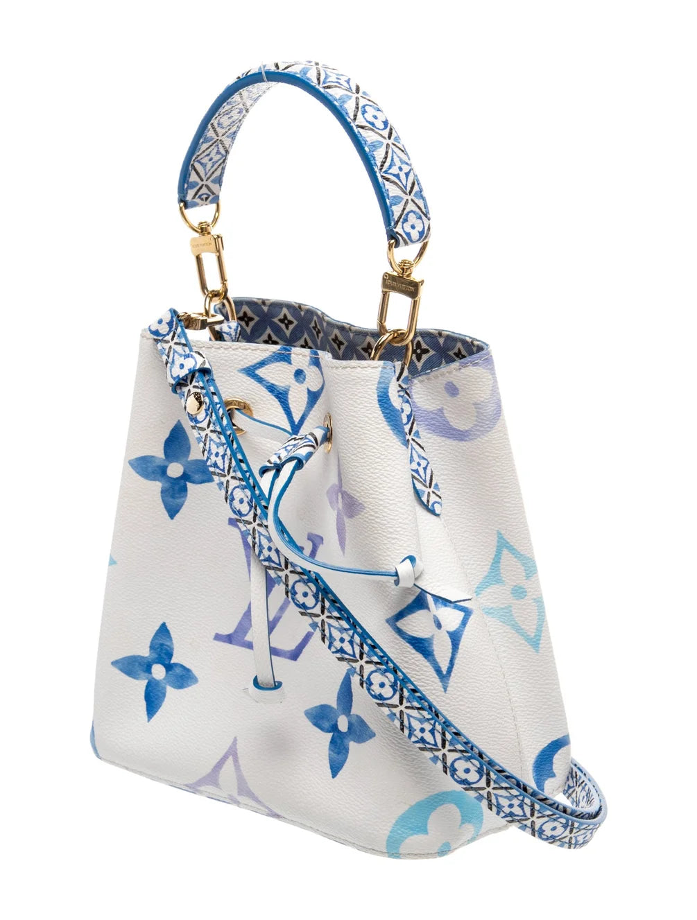 Louis Vuitton NeoNoe BB By The Pool Blue Monogram Giant Bucket Bag