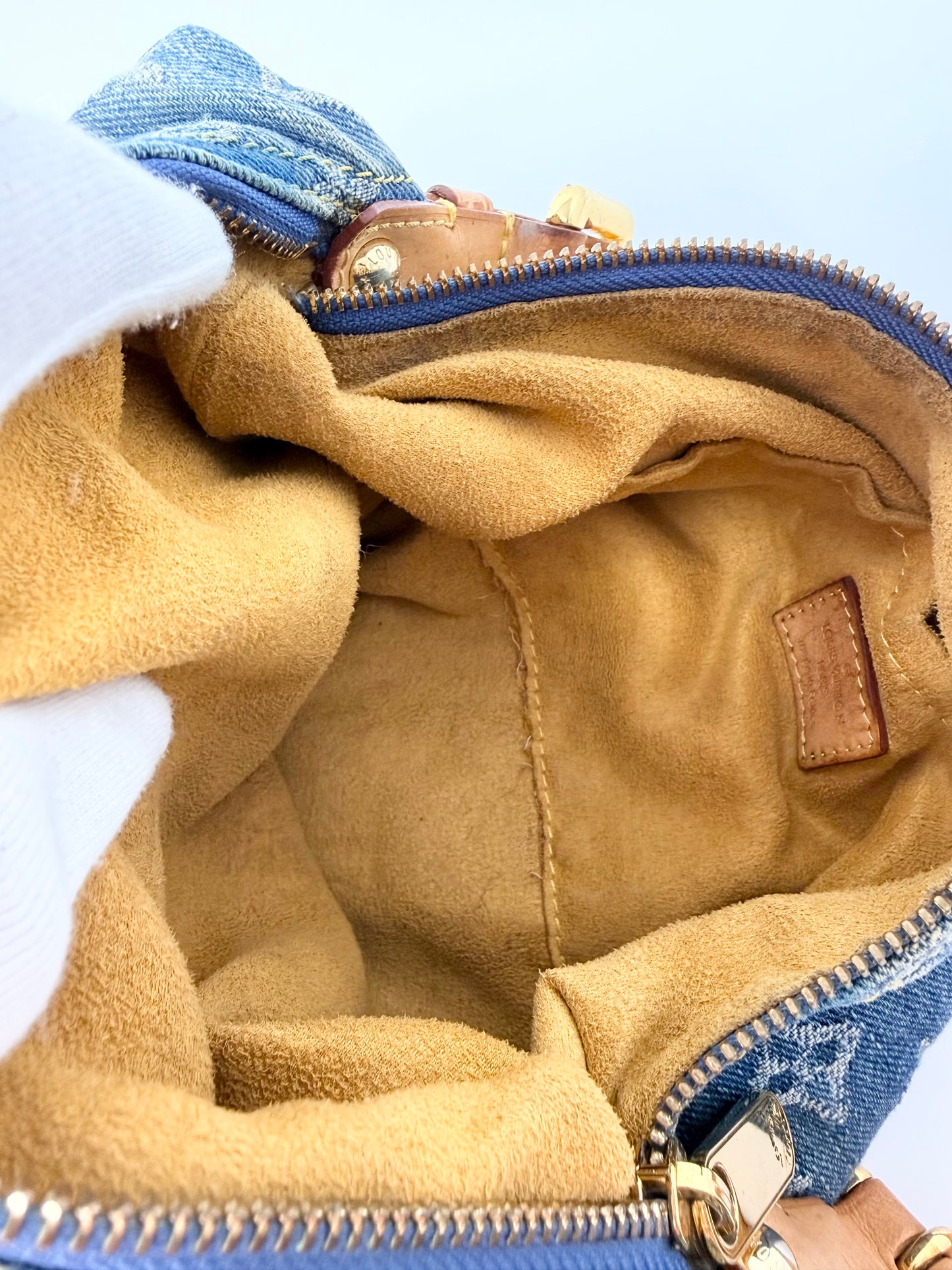Louis Vuitton Monogram Denim Baggy PM Blue