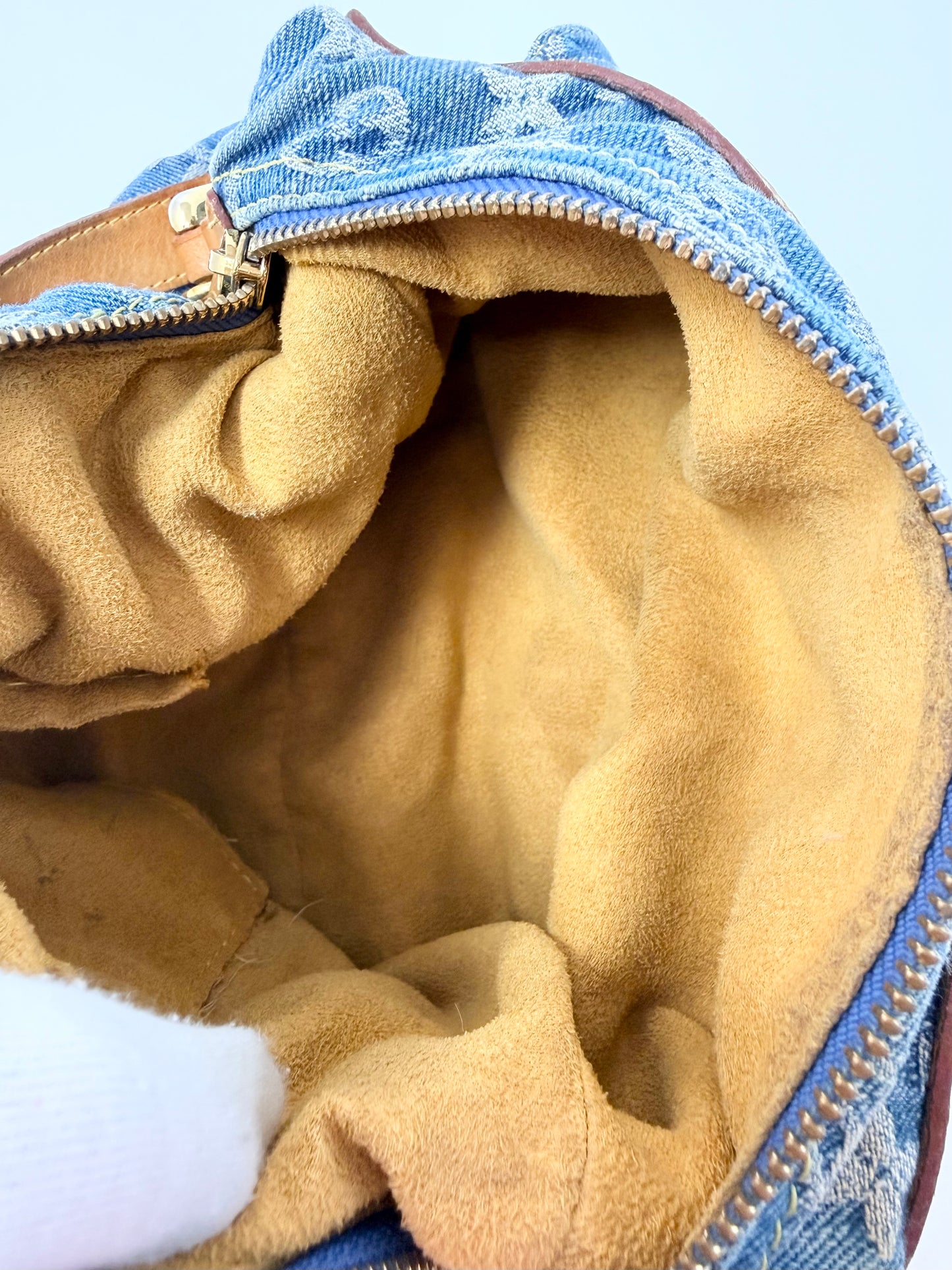 Louis Vuitton Monogram Denim Baggy PM Blue